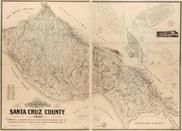Santa Cruz County 1889 Wall Map, Santa Cruz County 1889 Wall Map